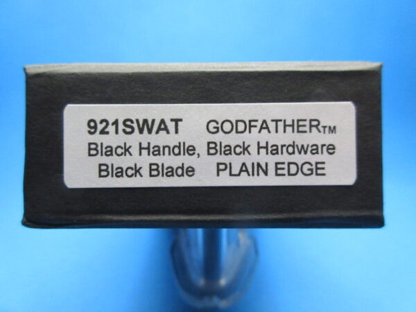 PROTECH GODFATHER 921 SWAT ALL BLACK PLAIN EDGE