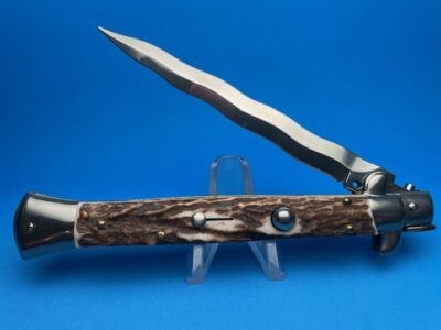 Frank Beltrame 11" Stag Horn Kriss Switchblade