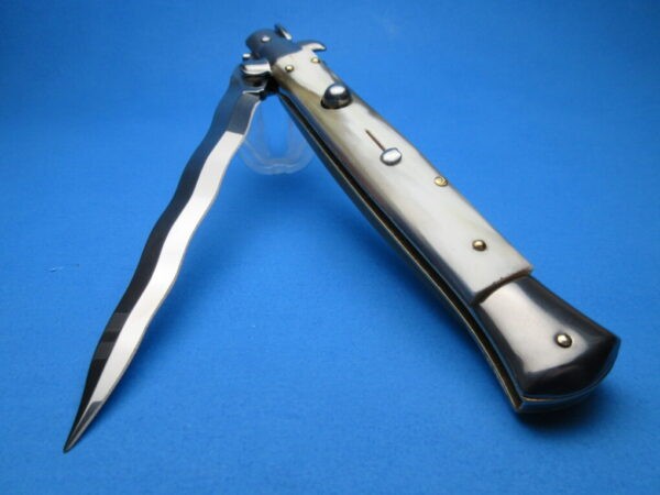 Frank Beltrame 11" Blonde Horn Switchblade with Kriss Blade