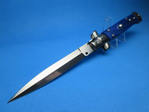 Frank Beltrame 9" Blue Pearlex Dagger