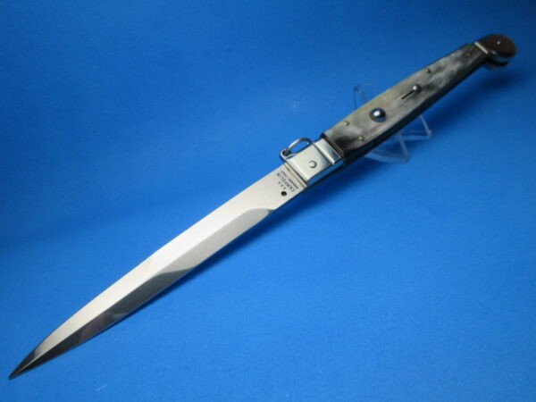 AGA CAMPOLIN BUFFALO HORN BAYONET SICILIANO 12" SWITCHBLADE