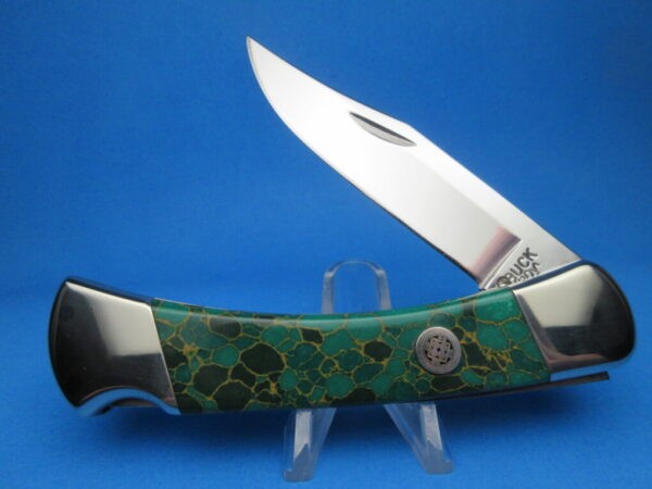 Custom Buck 110 Imperial Jade Automatic Conversion Knife