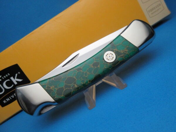 Custom Buck 110 Imperial Jade Automatic Conversion Knife