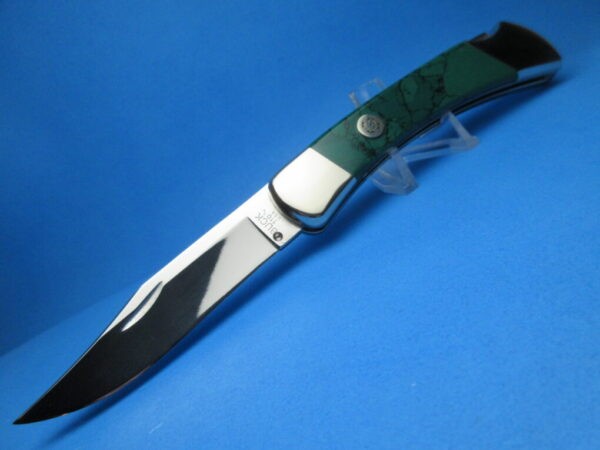 Custom Buck 110 Arizona Jade Automatic Conversion Knife