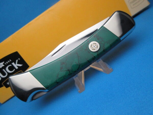 Custom Buck 110 Arizona Jade Automatic Conversion Knife
