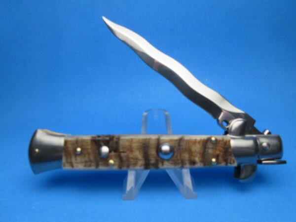 Frank Beltrame 9" Brazilian Horn Bayonet Switchblade
