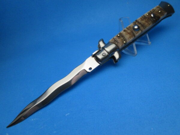 Frank Beltrame 9" Brazilian Horn Bayonet Switchblade