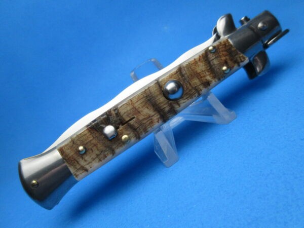 Frank Beltrame 9" Brazilian Horn Bayonet Switchblade