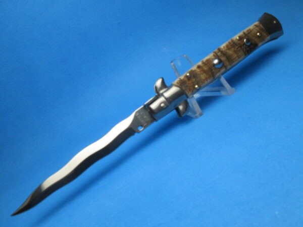 Frank Beltrame 9" Brazilian Horn Bayonet Switchblade
