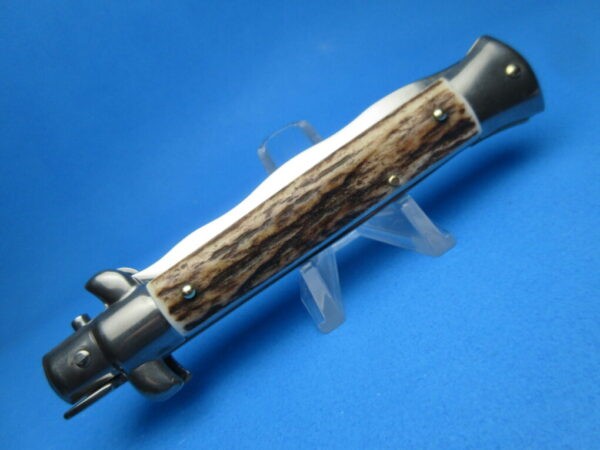 Frank Beltrame 9" Stag Horn Kriss Switchblade