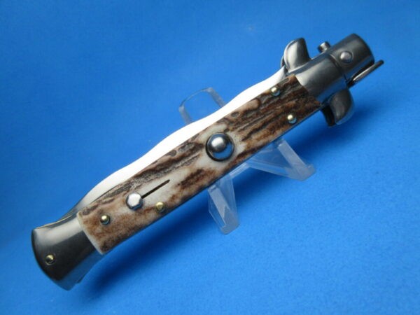 Frank Beltrame 9" Stag Horn Kriss Switchblade