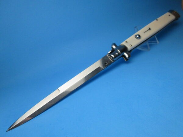 Frank Beltrame 13" Imitation Ivory Bayonet Switchblade