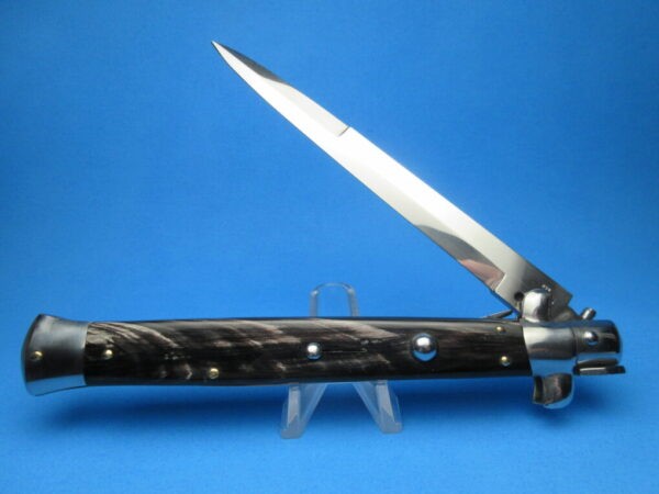 Frank Beltrame 13" Buffalo Horn Bayonet Switchblade