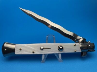 Frank Beltrame 11" White Pearlex with Kriss Blade