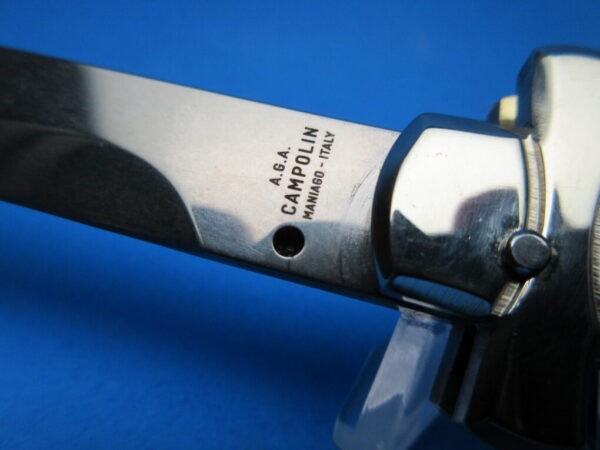 A.G.A. Campolin 9" Maltese Ebonywood Bayonet Switchblade Knife