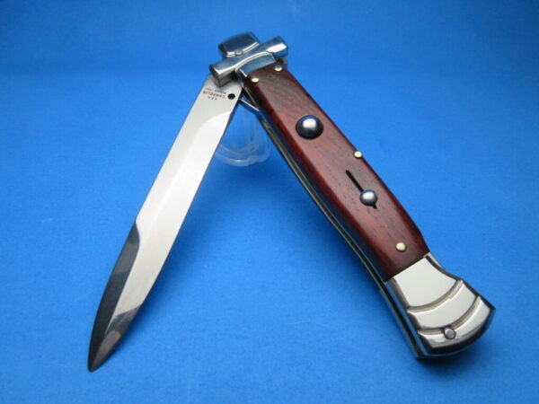 A.G.A. Campolin 9" Maltese Ebonywood Bayonet Switchblade Knife