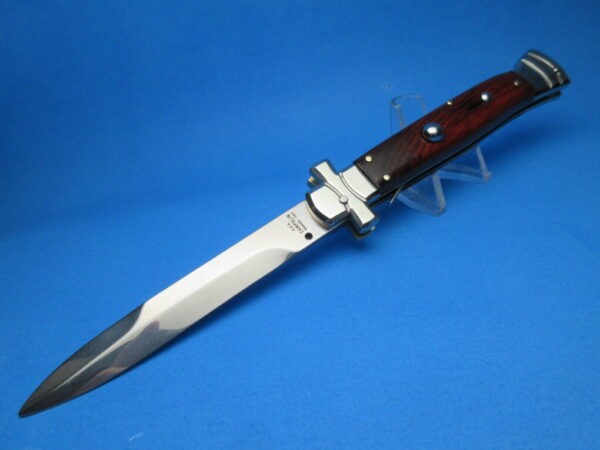 A.G.A. Campolin 9" Maltese Ebonywood Bayonet Switchblade Knife