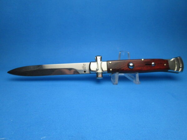 A.G.A. Campolin 9" Maltese Ebonywood Bayonet Switchblade Knife