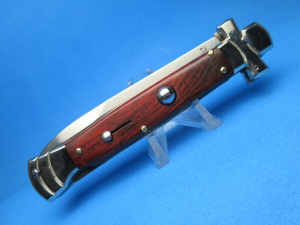 A.G.A. Campolin 9" Maltese Ebonywood Bayonet Switchblade Knife