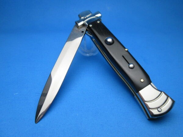 A.G.A. Campolin 9" Maltese Ebonywood Bayonet Switchblade Knife