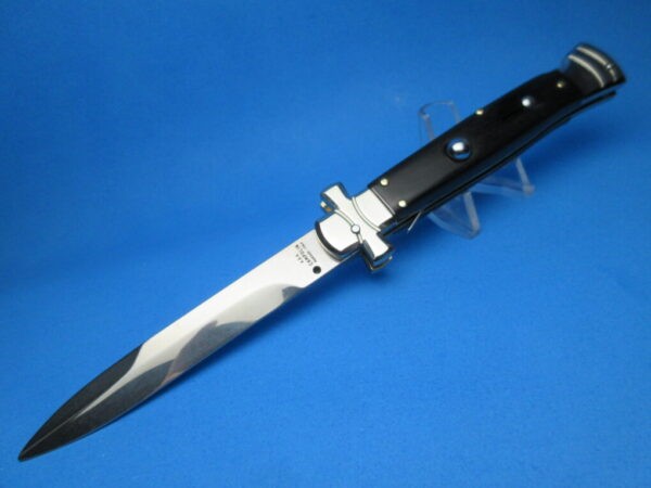 A.G.A. Campolin 9" Maltese Ebonywood Bayonet Switchblade Knife