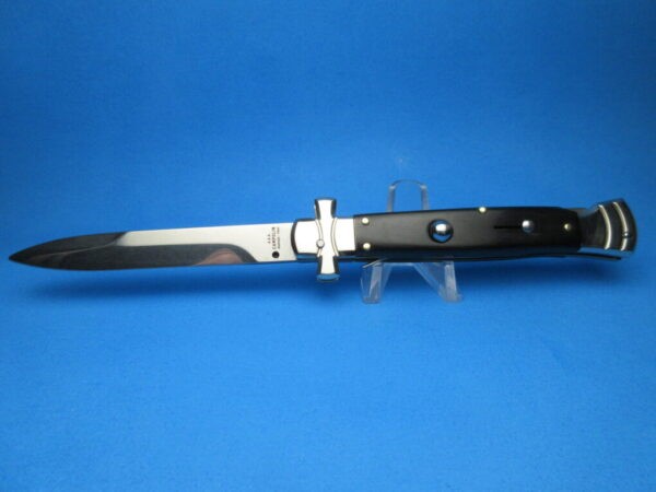 A.G.A. Campolin 9" Maltese Ebonywood Bayonet Switchblade Knife