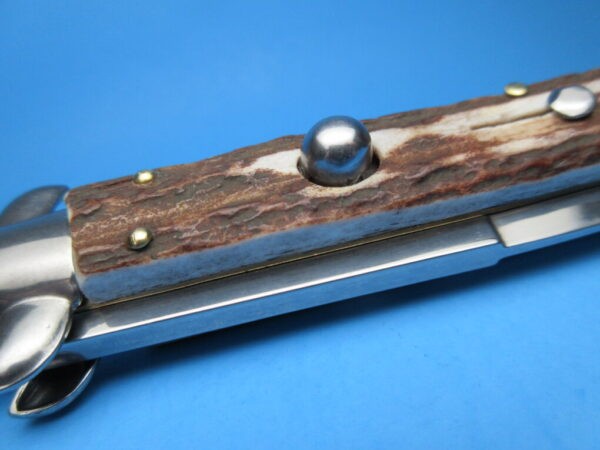 Frank Beltrame 9" Stag Horn Switchblade Bayonet SND - Image 3