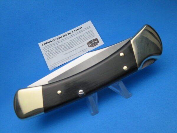 Buck 110 Automatic Conversion Knife Ebonywood