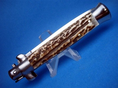 Frank Beltrame 9" Stag Horn Dagger Switchblade