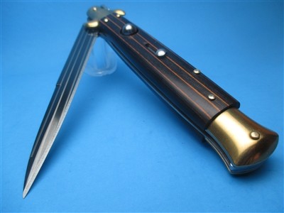 11'' Italian-Style Striped Wood Clone Bayonet
