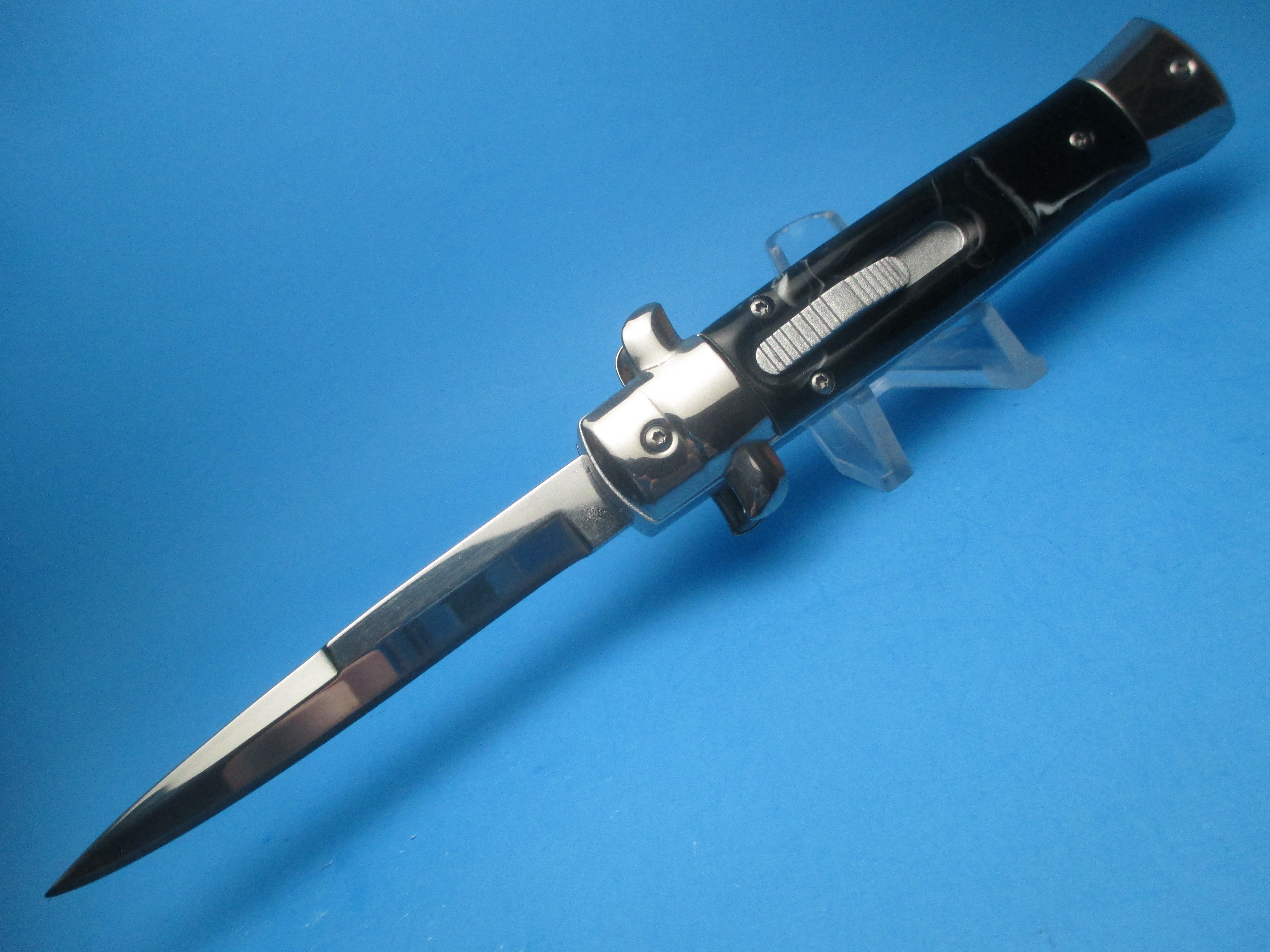 9'' Black Stiletto Style OTF