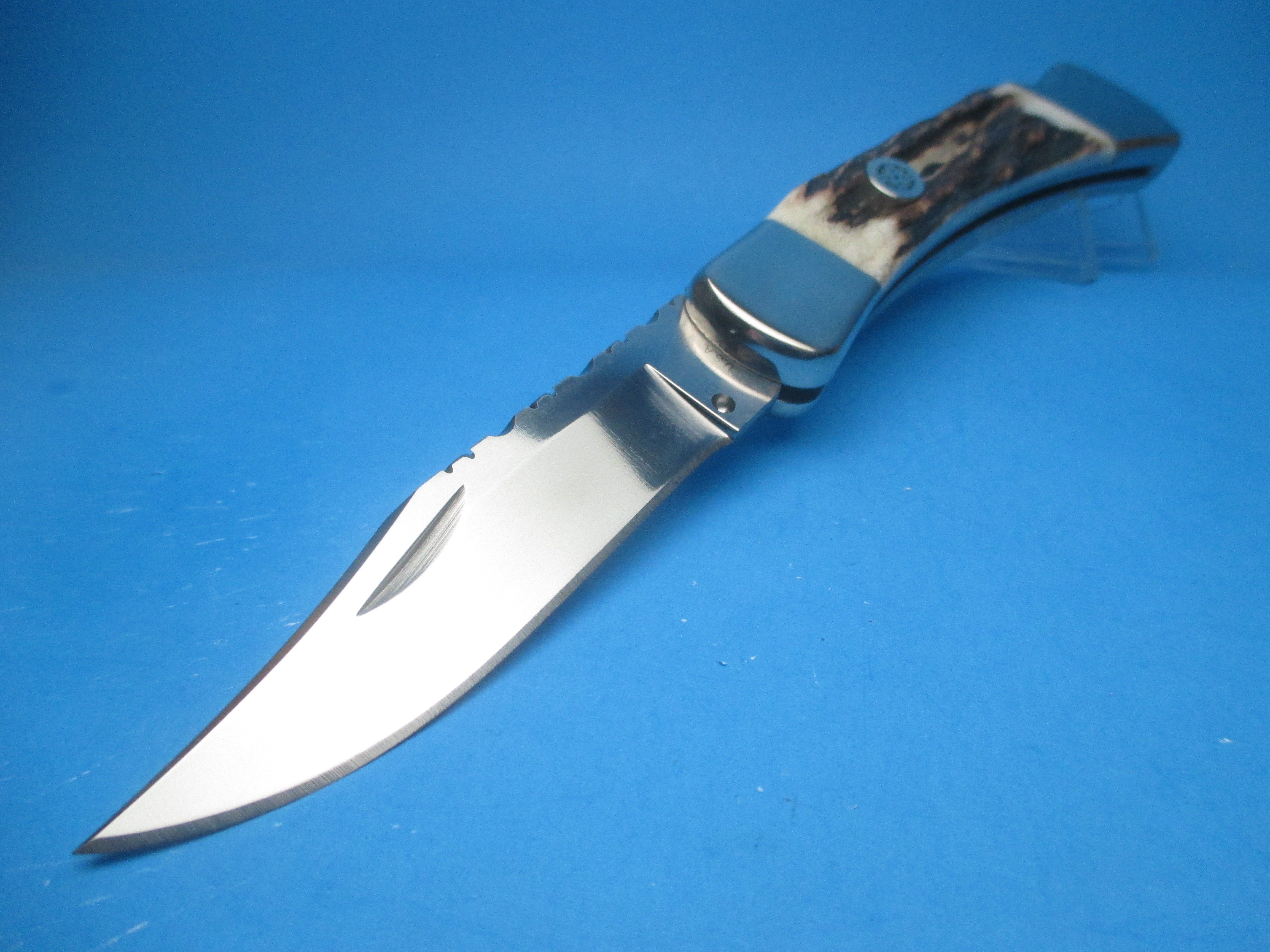 Custom Buck Stag 110 Automatic Conversion Knife