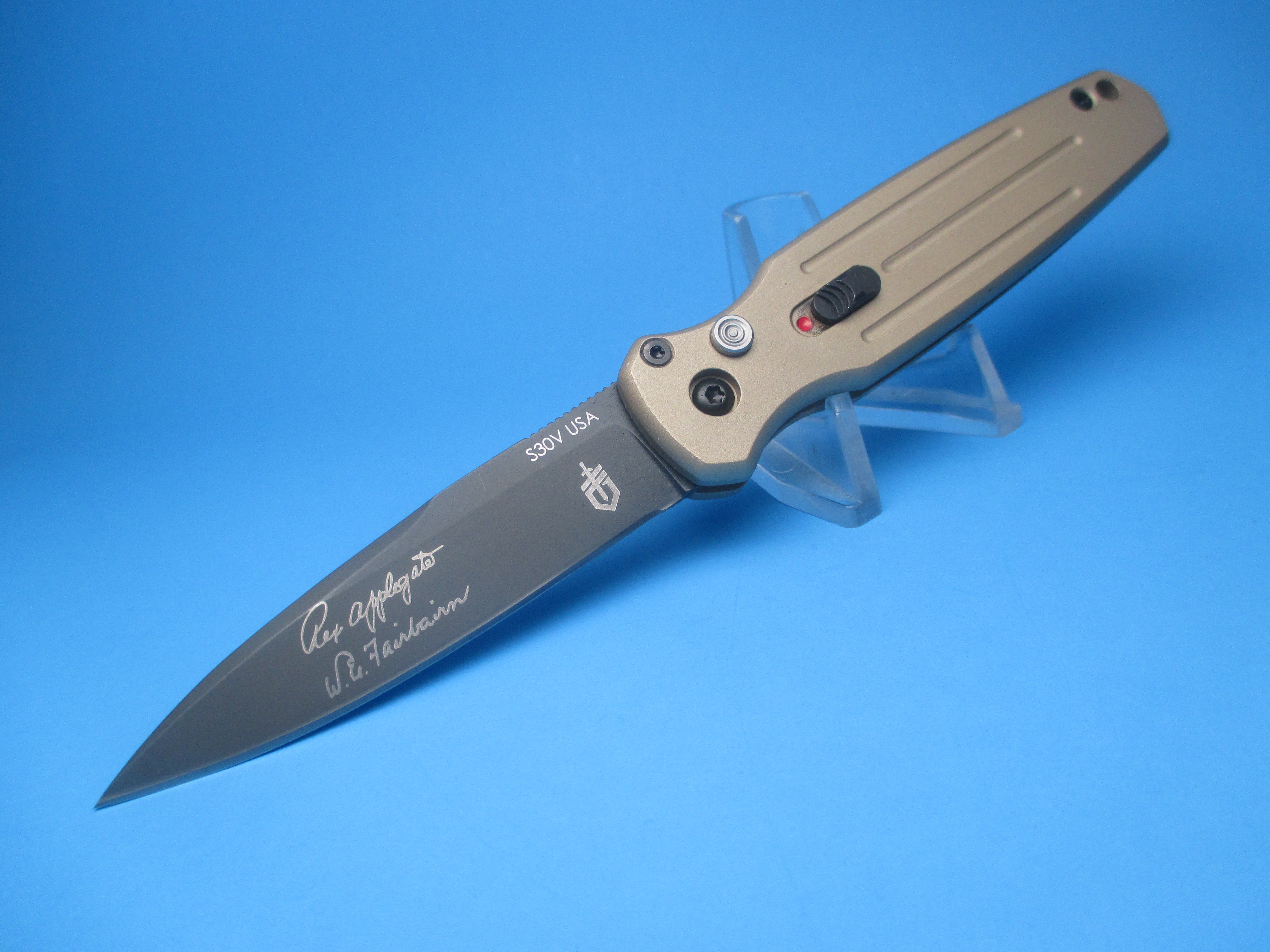 Gerber Mini Coyote Brown Covert Automatic Switchblade