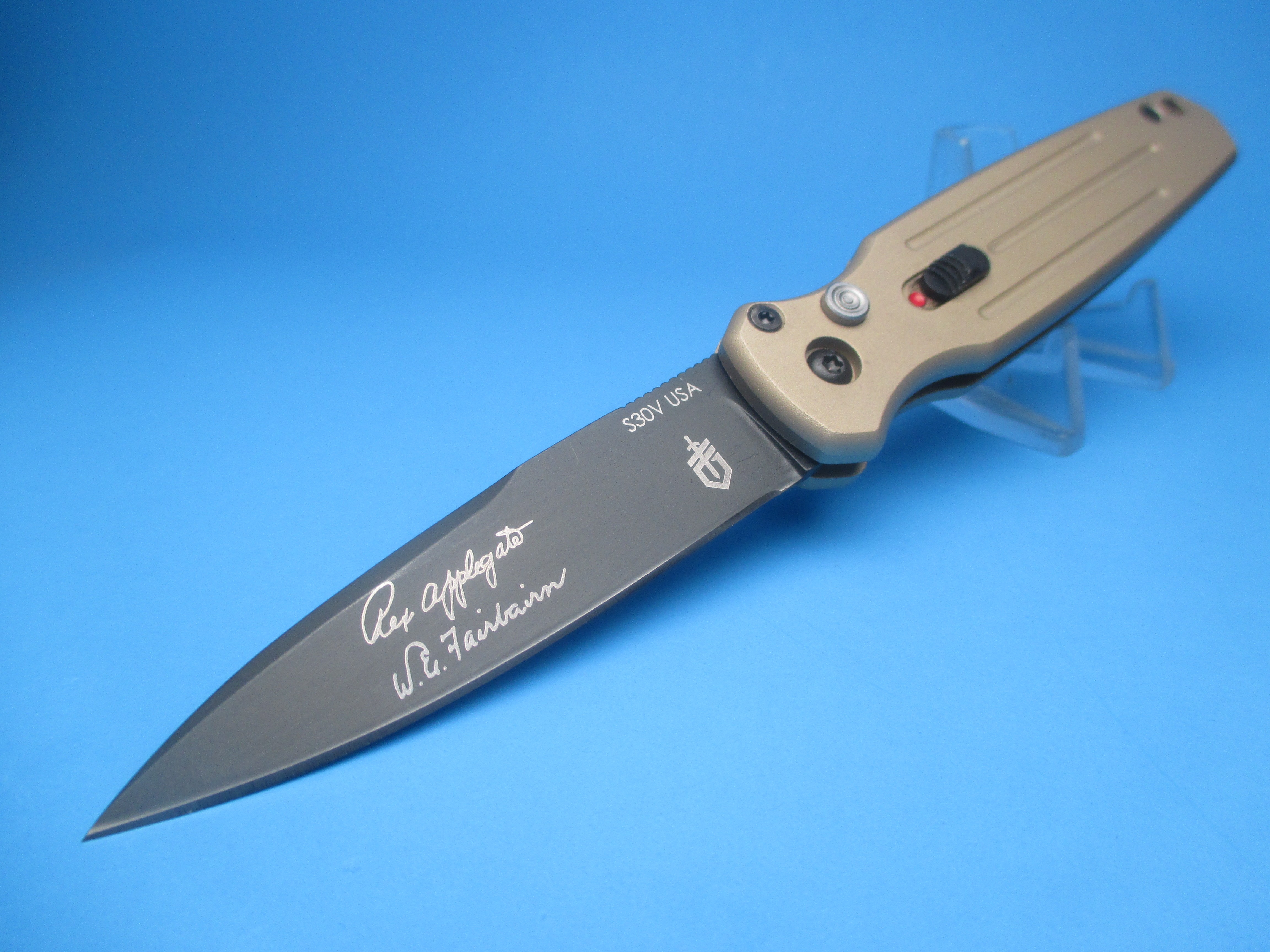 Gerber Mini Coyote Brown Covert Automatic Switchblade