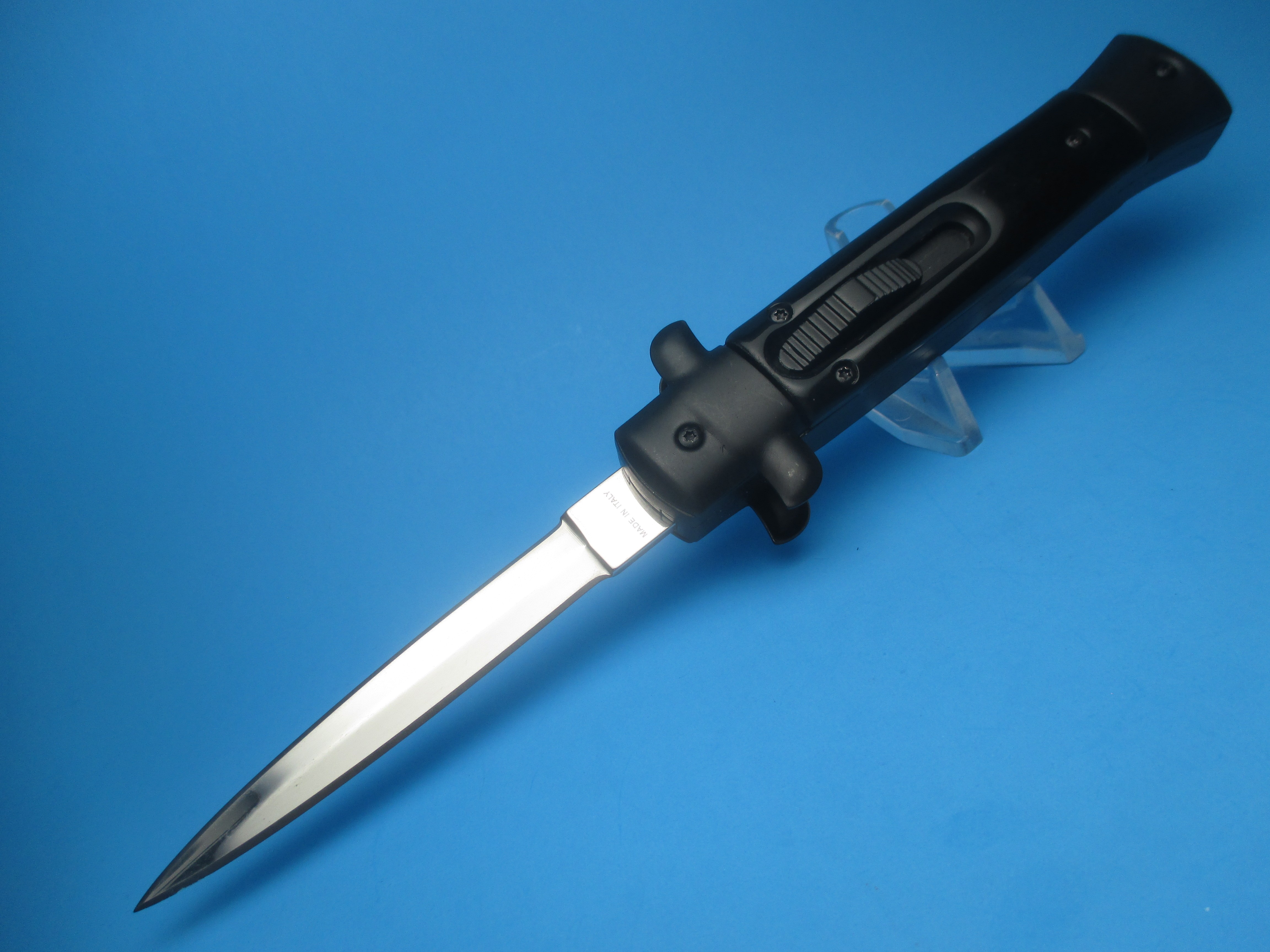 9'' Tactical Black Stiletto Style OTF Bayonet