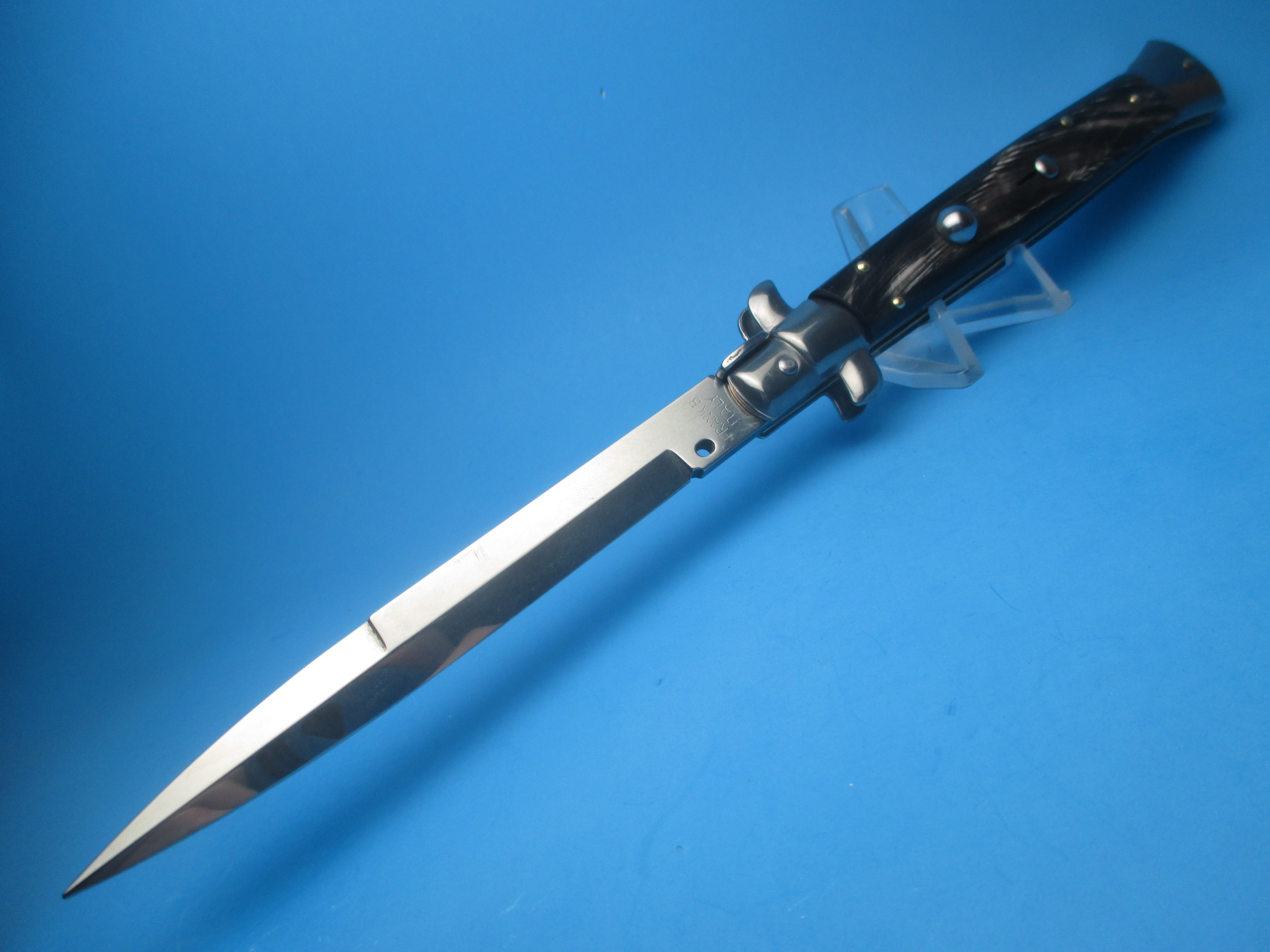Frank Beltrame 2.0 11" Buffalo Horn Switchblade with Bayonet Blade