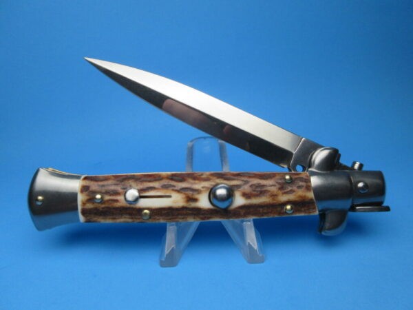 Frank Beltrame 9" Stag Horn Dagger Switchblade