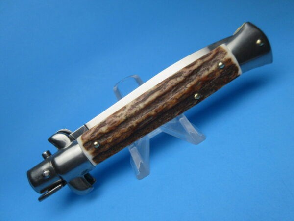 Frank Beltrame 9" Stag Horn Dagger Switchblade