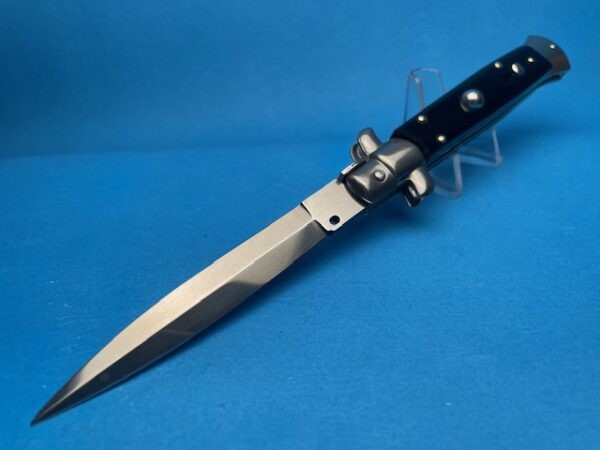 Frank Beltrame 9'' Black Acrylic Dagger Switchblade - Image 2