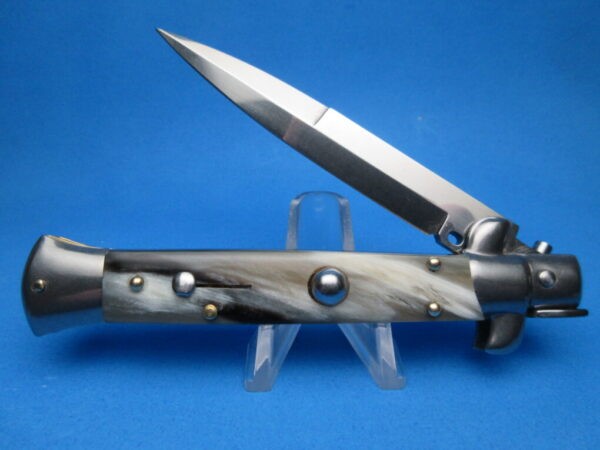 Frank Beltrame 9" Brazilian Horn Bayonet Switchblade