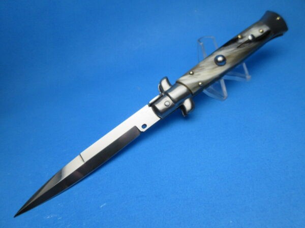 Frank Beltrame 9" Brazilian Horn Bayonet Switchblade