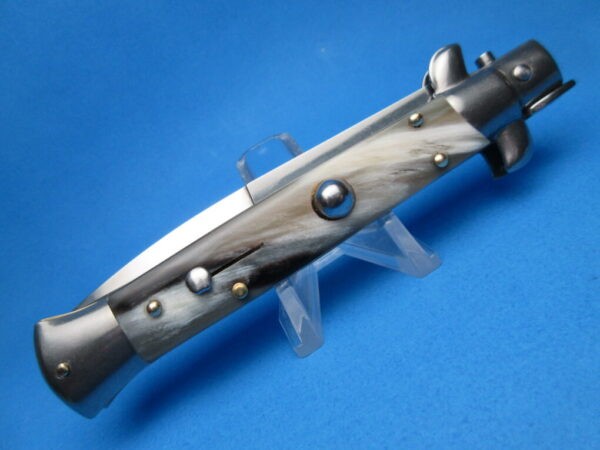 Frank Beltrame 9" Brazilian Horn Bayonet Switchblade