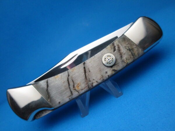Custom Buck Sambar Stag 110 Automatic Conversion Knife