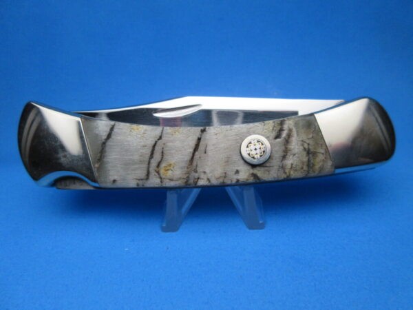 Custom Buck Sambar Stag 110 Automatic Conversion Knife