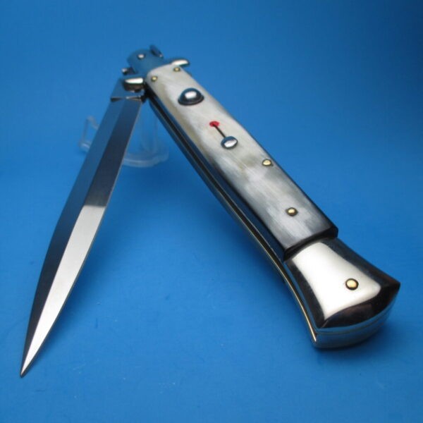 Frank Beltrame 11" Brazilian Red Dot Dagger Picklock Switchblade - Image 3