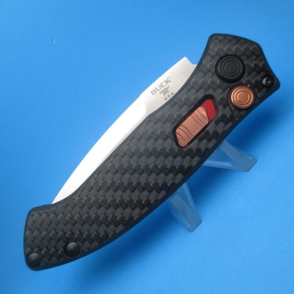 Buck 898 Impact Limited Edition Carbon Fiber Switchblade Knife - Image 2