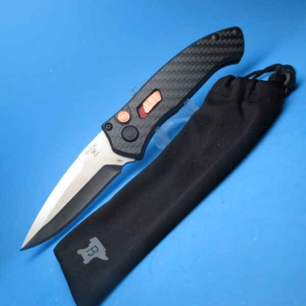 Buck 898 Impact Limited Edition Carbon Fiber Switchblade Knife - Image 3