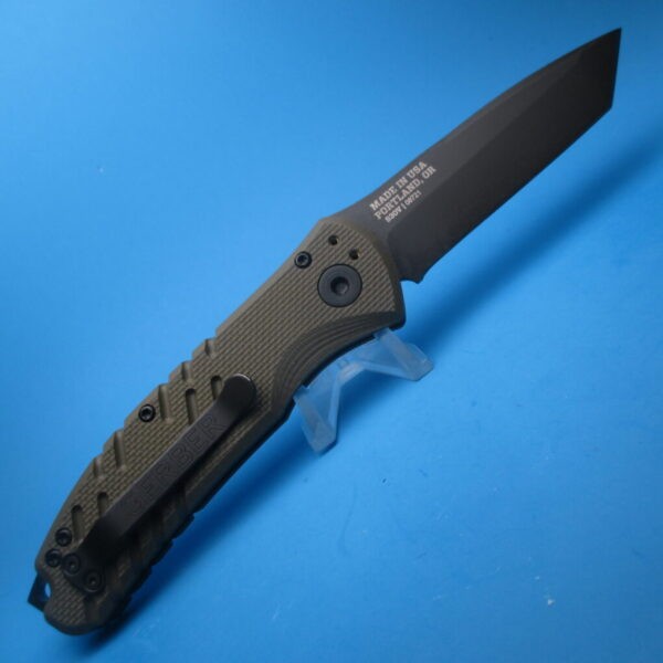 Gerber Propel Green Downrange Auto Tanto Plain-Edge Switchblade Knife - Image 2
