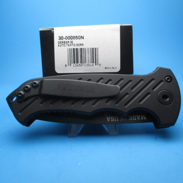 Gerber 06 Auto Tanto Serrated Switchblade Knife - Image 4