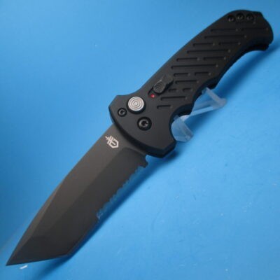 Gerber Propel Green Downrange Auto Tanto Plain-Edge Switchblade Knife